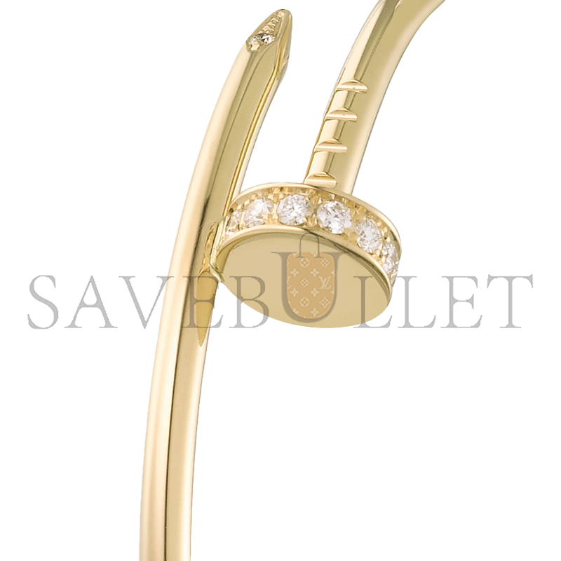 CARTIER JUSTE UN CLOU HOOP EARRINGS, LARGE MODEL, DIAMONDS B8301225 CARTIER JUSTE UN CLOU HOOP EARRINGS, LARGE MODEL, DIAMONDS B8301225